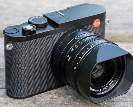 Leica Q3 with lens hood fitted